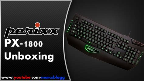 Perixx Px 1800 Gamingtastatur Unboxing Youtube