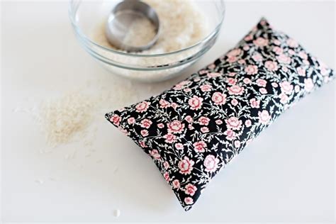 The rice filled heat pads sew up in a. Diy Microwavable Rice Heating Pad · How To Make A Heat ...