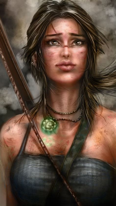 1080x1920 Tomb Raider Lara Croft Artwork Hd Artist Digital Art For
