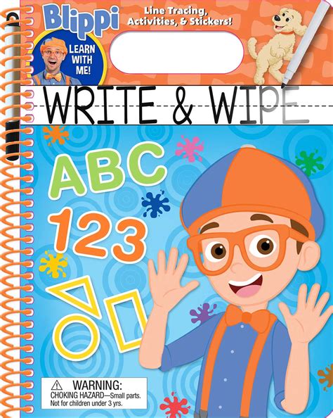 Blippi Write And Wipe Book By Editors Of Studio Fun International