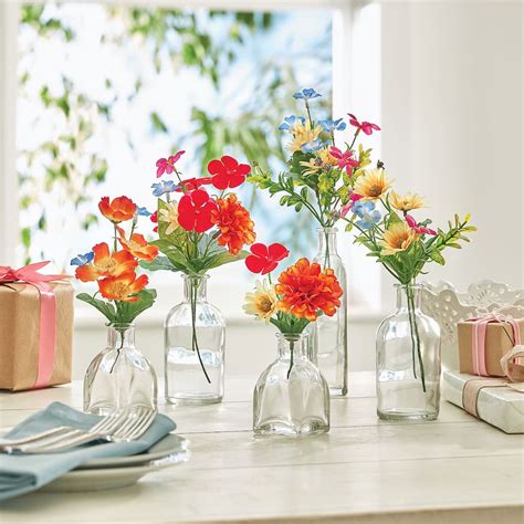 Summer Floral Bud Vases
