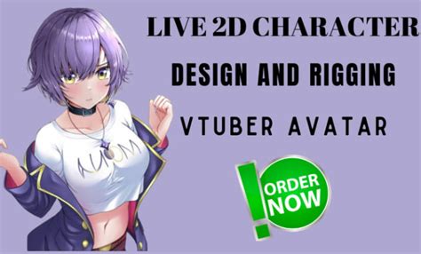Draw Vtuber Avatar Model And Rig Live D Character Streamer By Rachel