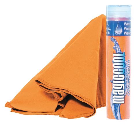 Magic Cool Cooling Towel 80 Polyester20 Nylon Orange 8l X 30w1