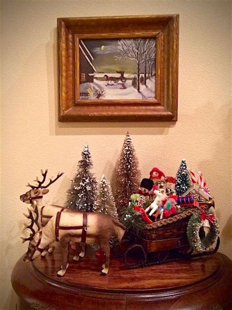 Christmas decorations in vanilla minecraft with only one command block. Mache Pulp Reindeer Drawing a Sleigh. 2018 -Katy Silb ...