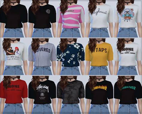 Graphic Tees Sims 4 Sims 4 Clothing Sims 4 Toddler