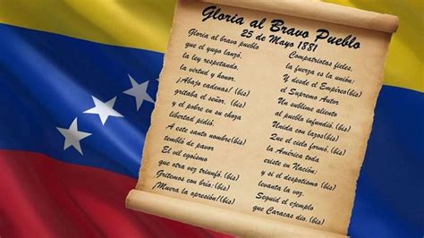 Este 25 De Mayo Se Celebra El Día Del Himno Nacional De Venezuela