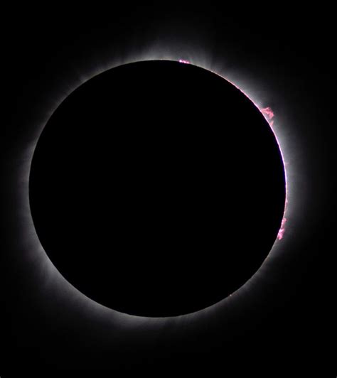 Inner Corona And Solar Prominences Solar Eclipse August 21 2017 Sky