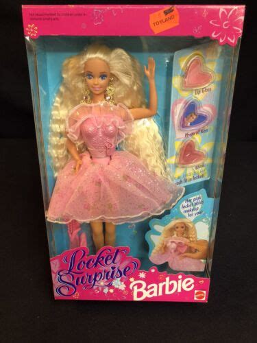 locket surprise barbie in box mattel 1993 vintage ebay