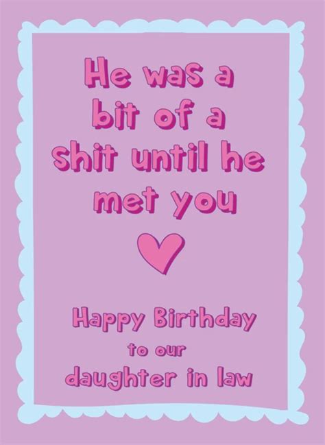 Happy Birthday Daughter In Law By Laura Lonsdale Designs Cardly