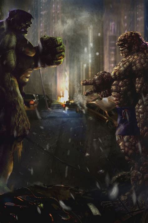 Hulk Vs Thing Rps Iphone 4s Wallpapers Free Download