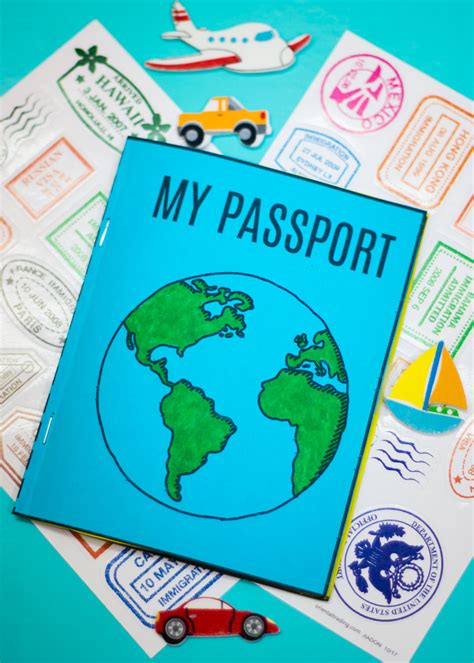 If you only have a few books, you can make one of these book slings to store them on the wall! DIY Mini Passport Book + Free Printable | Make and Takes