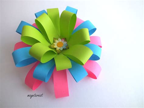 Diy Flor Decorativa De Papel Decorative Paper Flower Manualidades