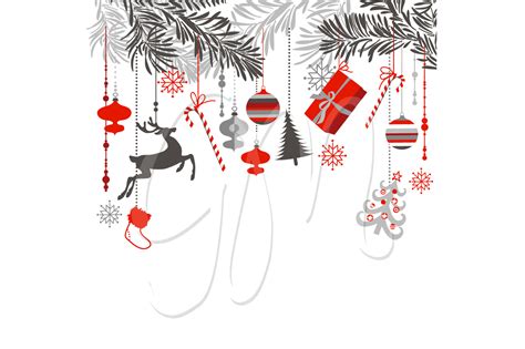 Christmas Clip Artornaments ~ Illustrations On Creative Market