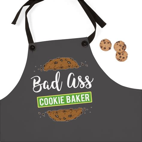 Cookie Apron Baking Apron Bad Ass Cookie Baker Apron Etsy