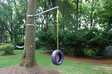 Exterior Playful Swing For Tree Gaining Cheerful Exterior