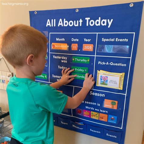 All About Today Pocket Chart Teaching Mama