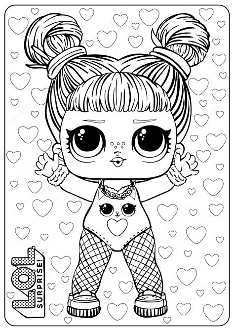 Lol Surprise Daring Diva Coloring Pages
