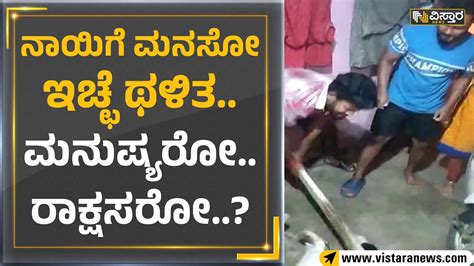 Bengaluru ನಾಯಿಗೆ ಮನಸೋ ಇಚ್ಛೆ ಥಳಿತ ಮನುಷ್ಯರೋ ರಾಕ್ಷಸರೋ Vistara News Youtube