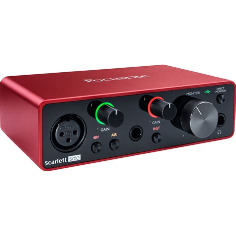 レコーディングpa機器 Focusrite Scarlett Solo Usbオーディオインターフェース