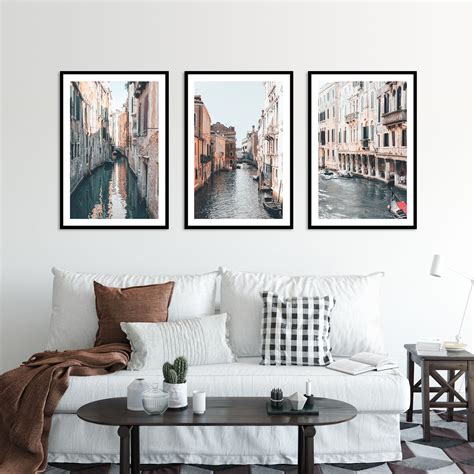 Nowoczesny zestaw obrazów Fotografie Wenecja