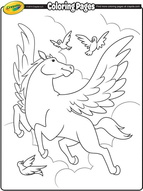 Additional selections available at coloring pages for kids which contain images for older children as well. Pretty Pegasus | crayola.ca