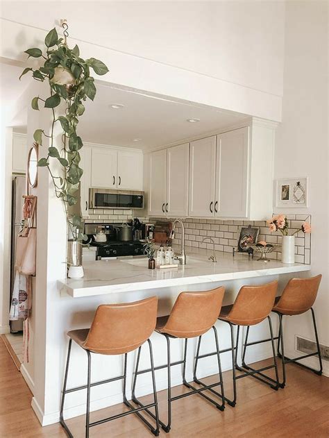 Bohemian Chic Style White Minimalist Kitchen Home Decor Kitchen