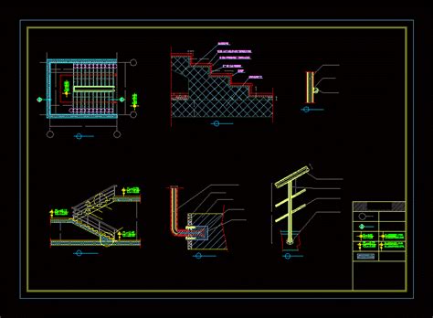 Cad drawings are available in dwg or pdf formats. Stairs And Railings Details DWG Detail for AutoCAD ...