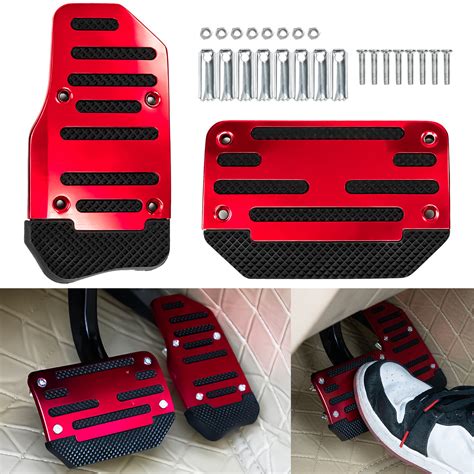 Universal Non Slip Automatic Gas Brake Foot Pedal Pad Cover Car Accessories Red Ebay