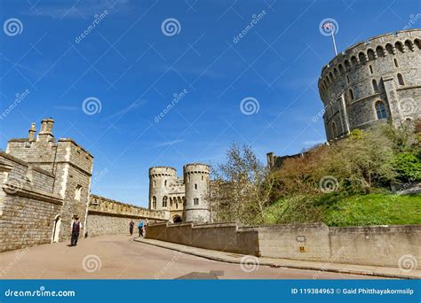 The Round Tower In The Middle Ward Of Windsor Castle A Royal Residence