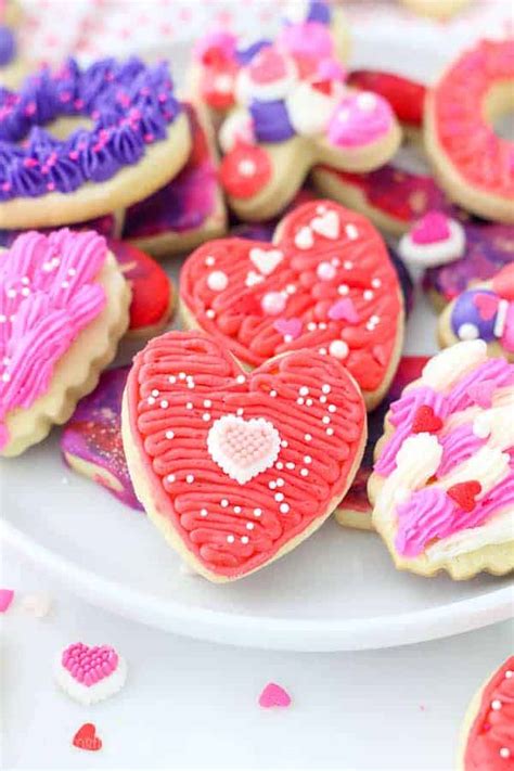 Easy Valentine S Day Sugar Cookies Recipe Beyond Frosting