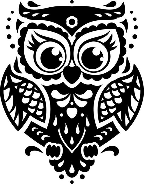Pin By Lilian Winkelhorst On Cricut Svg Owl Silhouette Owl Stencil