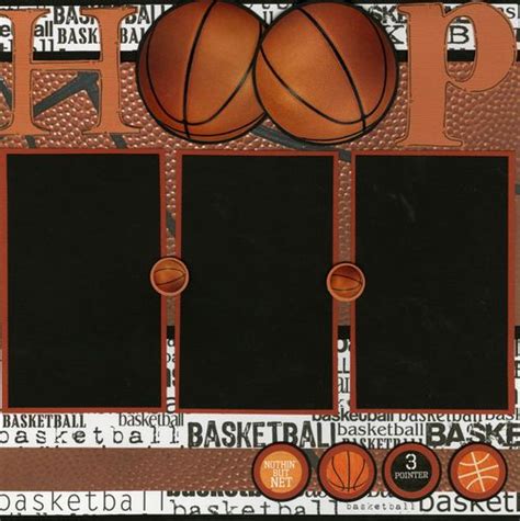 2009 Class Layouts Basketball Layout Opage 1 Kids Scrapbook