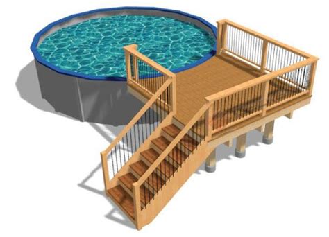 Deck Plan 21 10x10 Decksgo Plans Rectangle Pool Pool Deck Plans