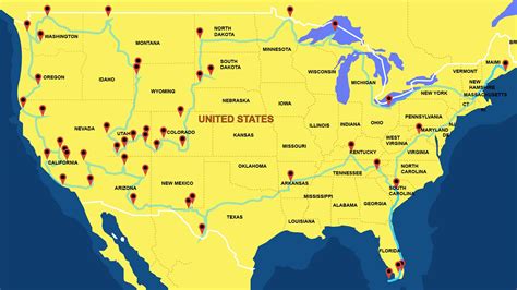 Map Of Us State Parks Map