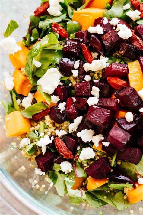 Roasted Beets And Sweet Potato Salad