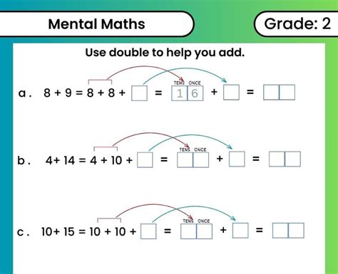 Free Class 2 Mental Math Worksheets For Quick Problem Solving