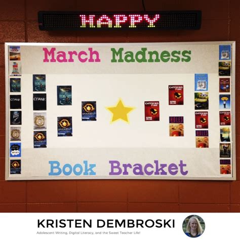 March Madness Book Bracket Template