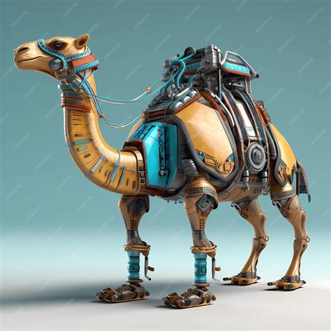 Premium AI Image | Desert Delights Graphic Camel Adventures in Nature's