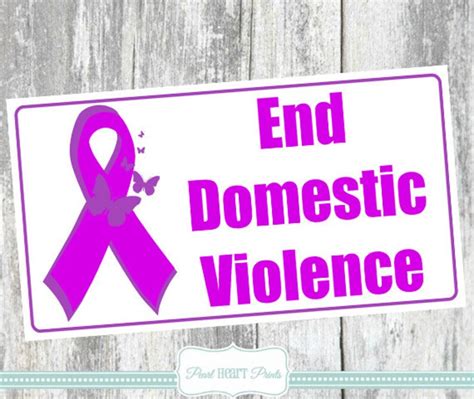 End Domestic Violence License Plate Domestic Abuse Awareness Etsy