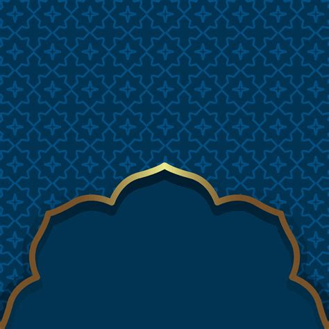 Islamic Style Dark Blue Background Arabic Traditional Oriental