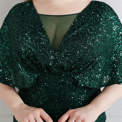 Skylar Plus Size Green Evening Dress Hello Curve