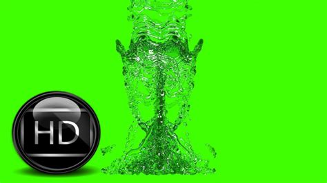 Water In Green Screen Free Stock Footage 280400 Particles Hd Youtube