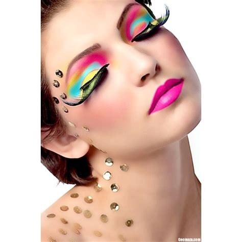 Funky Eye Makeup Found On Polyvore Party Eye Makeup Makeup Eye Makeup