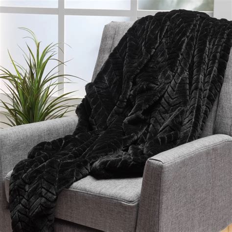 Tuscan Black Fur Fabric Throw Blanket In Throw From Home And Garden On Alibaba Group