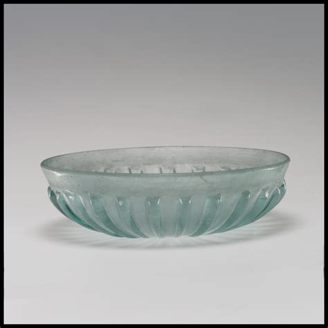 Glass Ribbed Bowl Roman Early Imperial The Metropolitan Museum Of Art