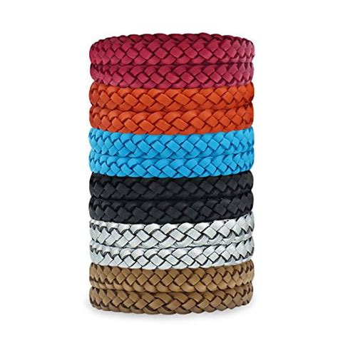 Kinven 12 Pack Mosquito Insect Repellent Bracelet Waterproof Natural
