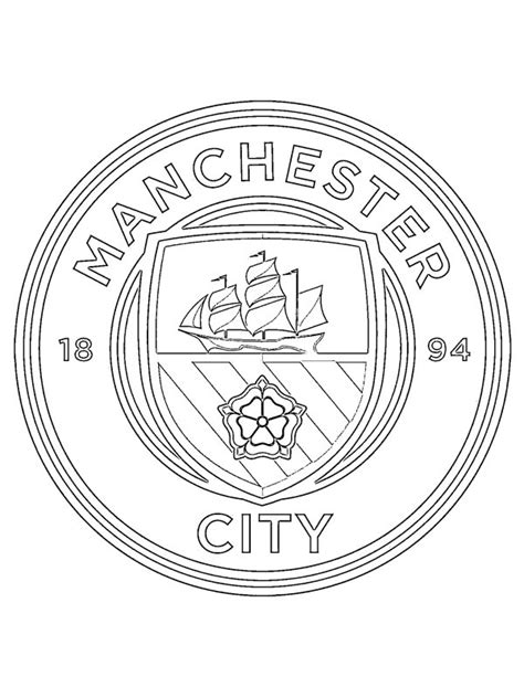 Kleurplaat Manchester City Leukekleurplatennl