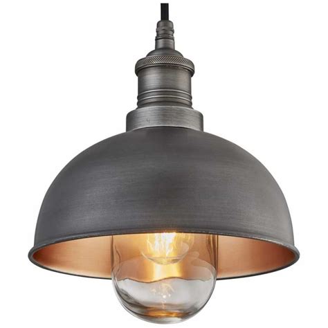 Industville Brooklyn Outdoor And Bathroom Dome Pendant Light 8 Inch