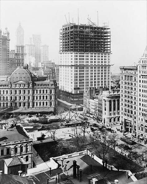 Woolworth Building Construction 1912 Irving Underhill Photo Print For Sale