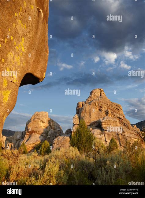 Granite Formations Castle Rocks State Park Idaho Stock Photo Alamy